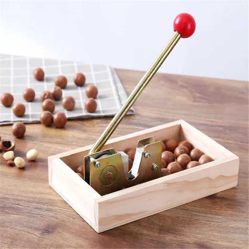 Manual Macadamia Nut Opener Nut Cracker Machine Walnut Nutcracker Nut Sheller Tool Macadamia  Nut Opening Kitchen Accessories