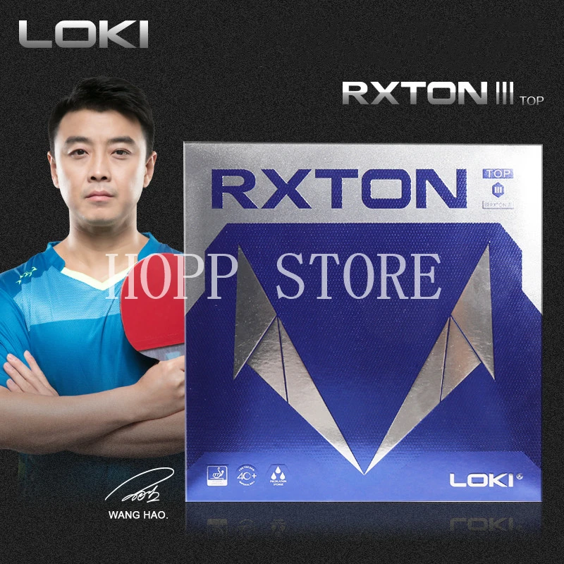 

LOKI RXTON3 TOP Накладка для настольного тенниса Встроенный нелипкий резиновый эффект с тензором Оригинальная губка WANG HAO RXTON3 TOP для пинг-понга