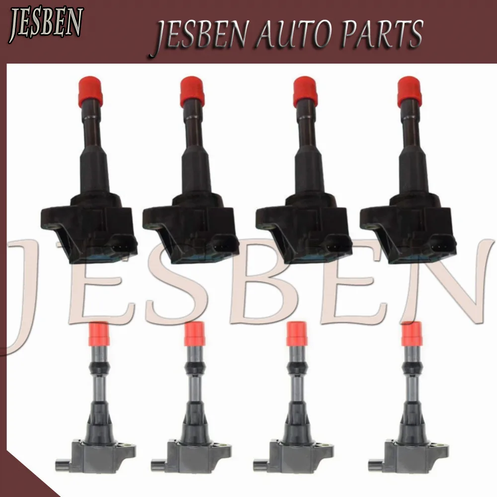 8PCS Front & Rear Ignition Coil 30520-PWA-003 30521-PWA-003 fit For Honda CITY Civic 7 8 VII VIII JAZZ FIT 2 3 III 1.2 1.3 1.4