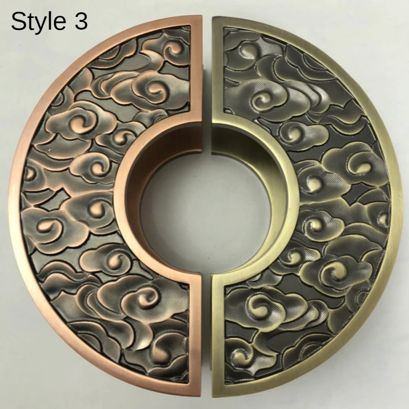 Semi-circular door handle Chinese antique glass door handle carved floor Airbus door armrest