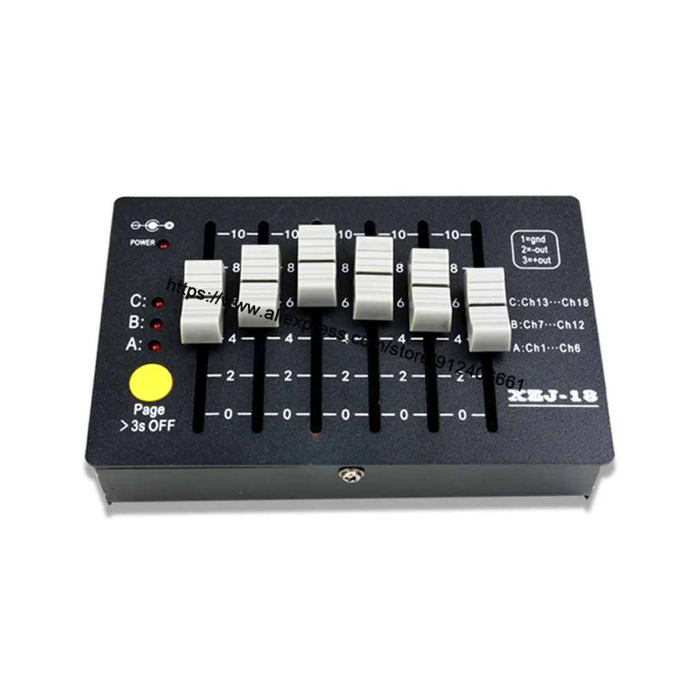 Nieuwe Batterij 18 Kanaals Dmx Controller Dj Apparatuur Dmx Console Podium Verlichting Voor Led Par Moving Head Spots Dj Controller