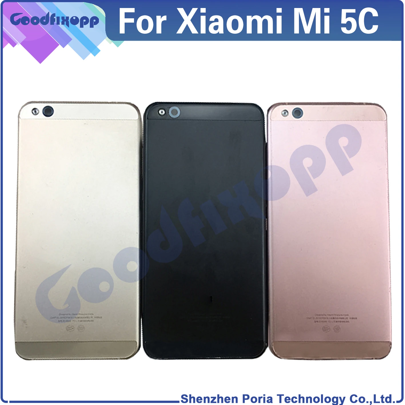 AAA For Xiaomi Mi 5C 5S 5S Plus A1 5X MDG2 MDI2 Housing Shell Cover Battery Cover Back Case Rear Cover For Xiaomi Mi5C Mi5S Mi5X