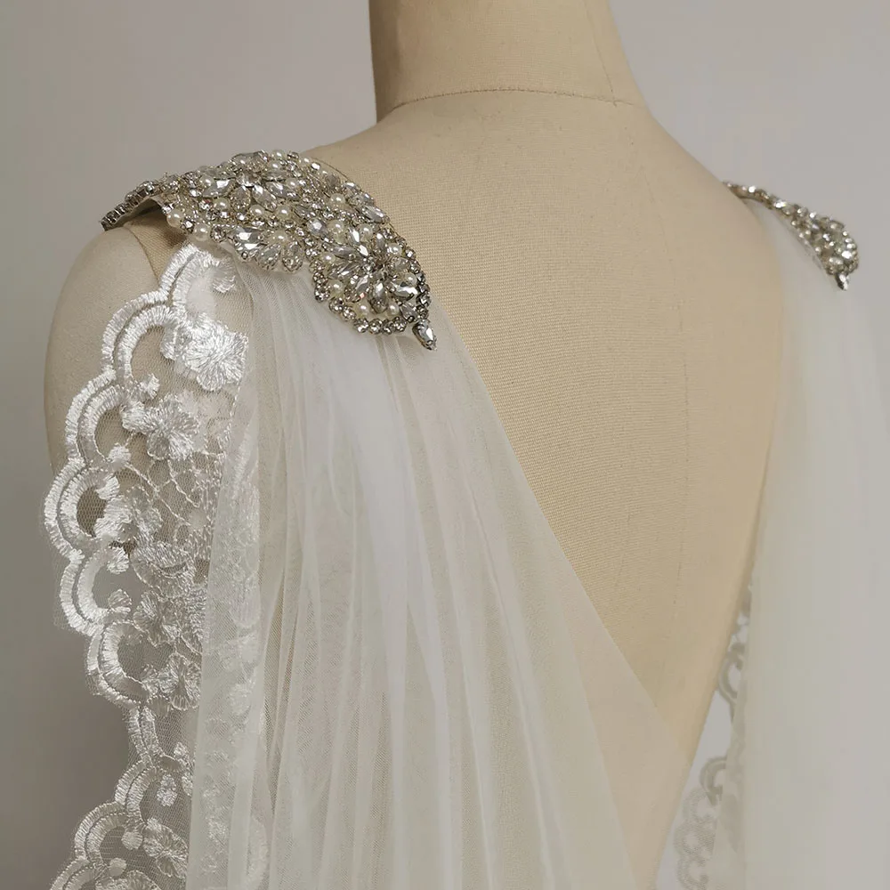 Shoulder Accessories for Wedding Cape. Please pay this link with your wedding cape together, we will add them to your cape