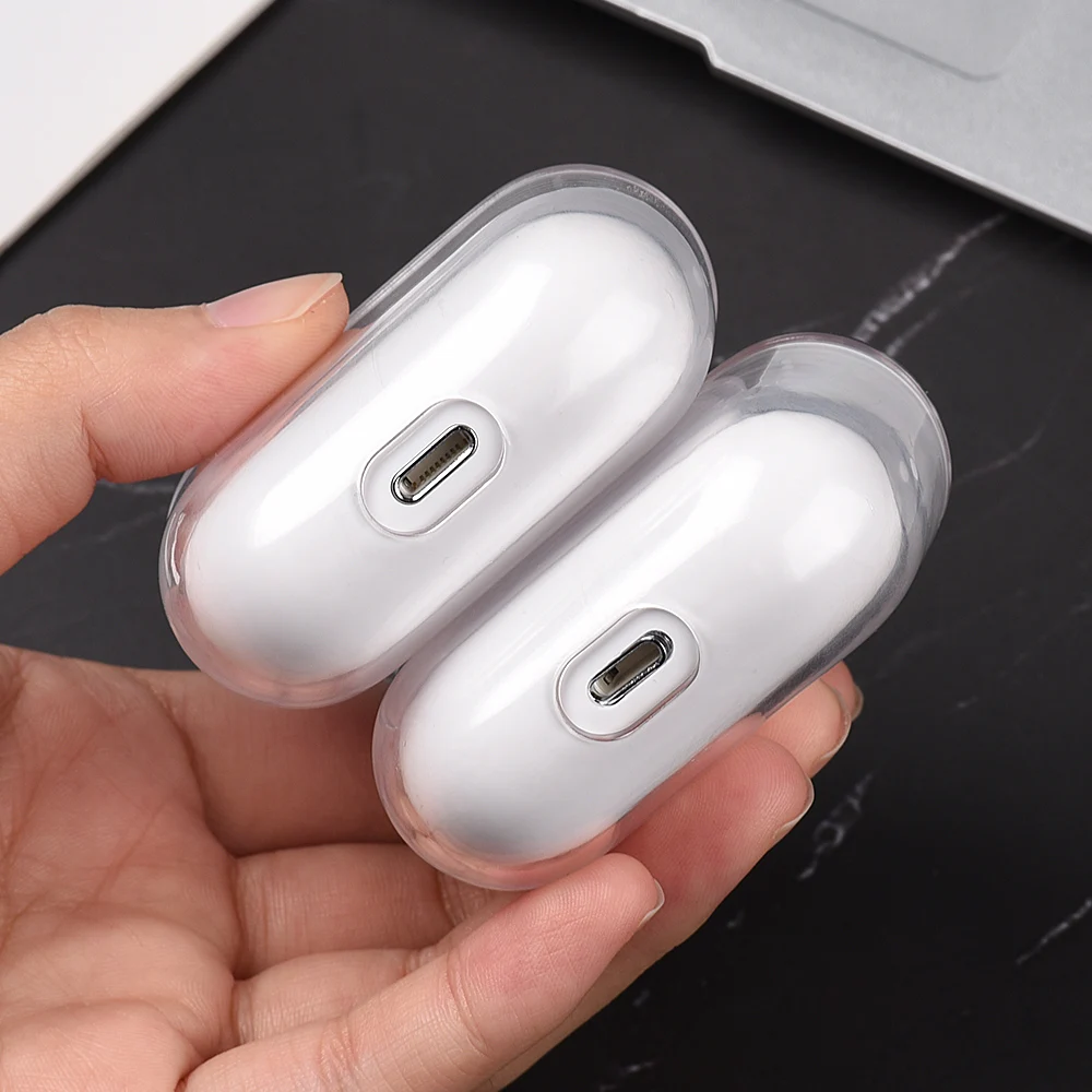 Casing Transparan untuk Airpods 2 3 Pro 1 Casing PC Penutup Earphone Bening untuk Apple Air Pods Pro 2 3 1 Casing Earpods Cangkang Kotak Pengisi Daya