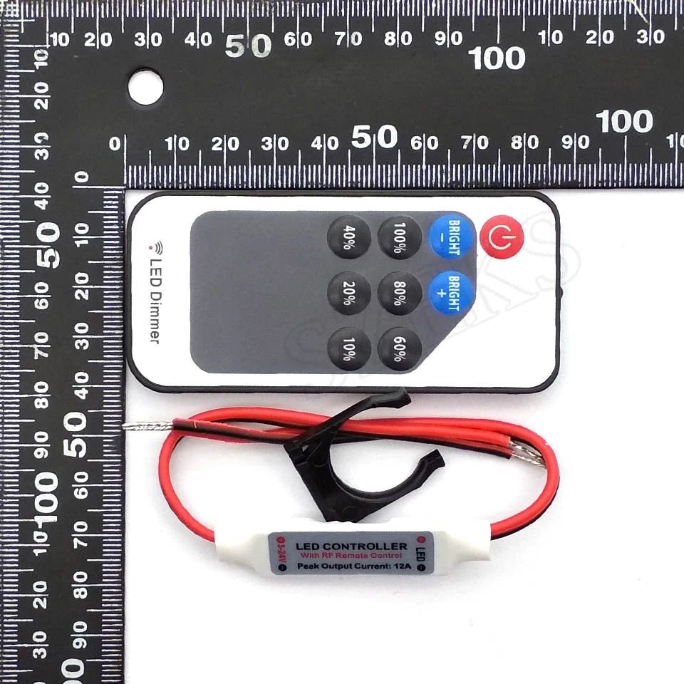 LED قطاع تحكم مصغّر باهتة RF بعيد تيار مستمر 5 فولت 12 فولت 24 فولت تحكم ل LED 5050 2835 قطاع لون واحد