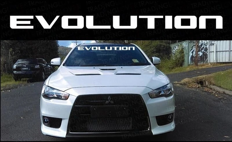 Windshield EVOLUTION For Evolution Windshield #1 Logo sticker Lancer MR GSR 7 8 9 X