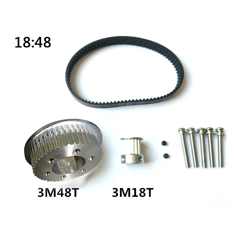 DIY Electrical Skateboard Parts 3M Motor Pulley 48T 55T Wheels Pulley Belts Suitable for 5065 5055 Motor Electrical Skateboard