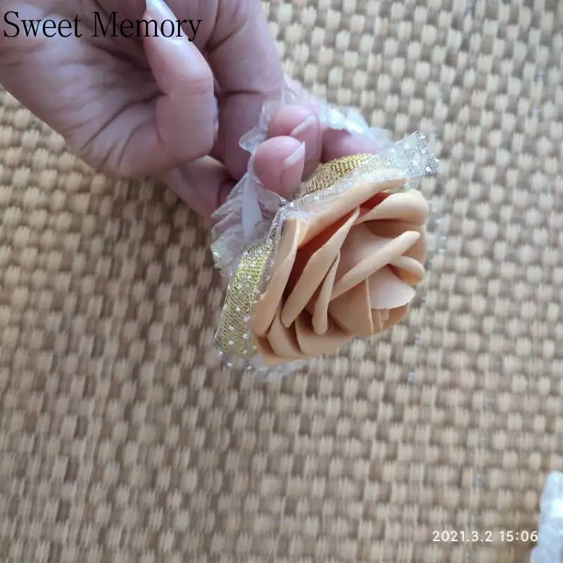 Corsage de poignet pour femmes, ensemble de 10 pièces, rose, gris, bleu, Champagne, rouge, pour fête de mariage, bal, robe pour occasions spéciales, doux souvenir