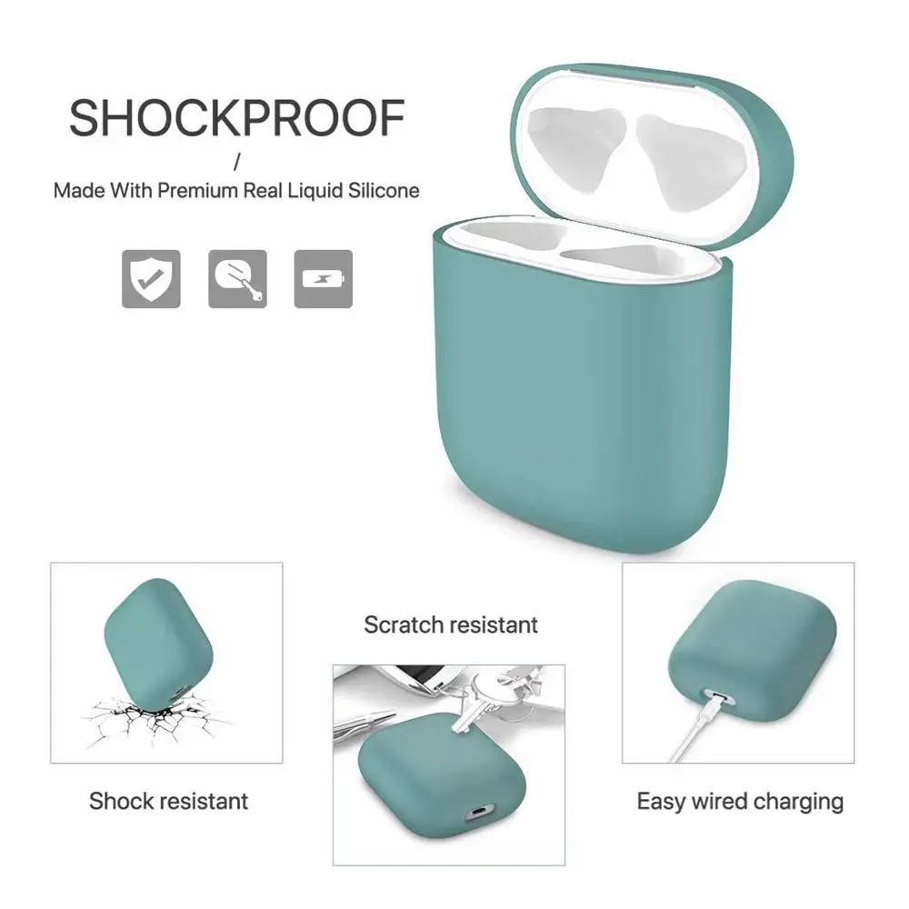 에어팟 3/ 2/1 용 실리콘 커버, 이어폰 액세서리, 부드럽고 귀여운 에어팟 2, 범퍼 프로텍터, 에어팟 애플 에어팟 3 용 케이스