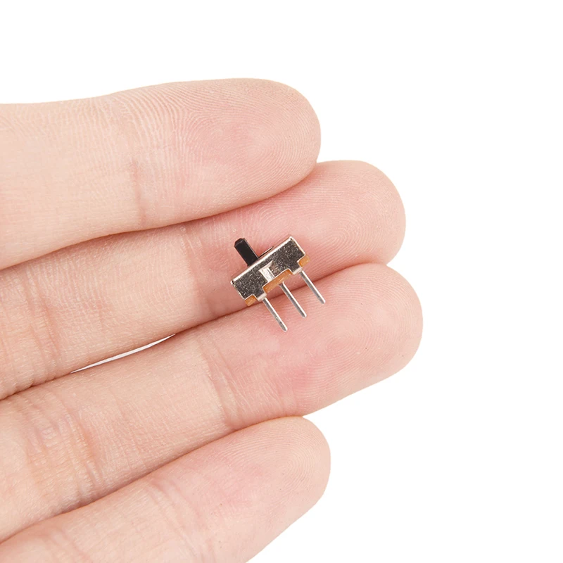 40PCS Mini Vertical Toggle Switches For DIY Electronic Accessories SS12D00G3 Slide Switch 2 Position SPDT 1P2T 3Pin PCB Panel