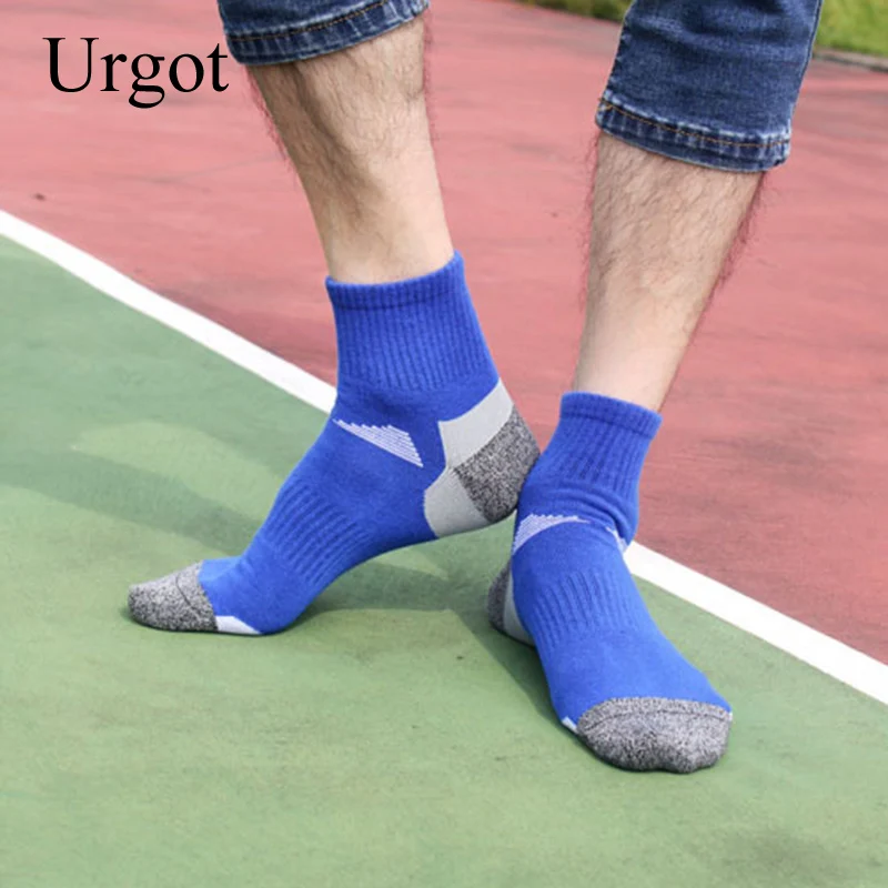 Urgot-Calcetines deportivos de algodón para Hombre y adulto, medias de tubo largo, informales, a la moda, 5 pares