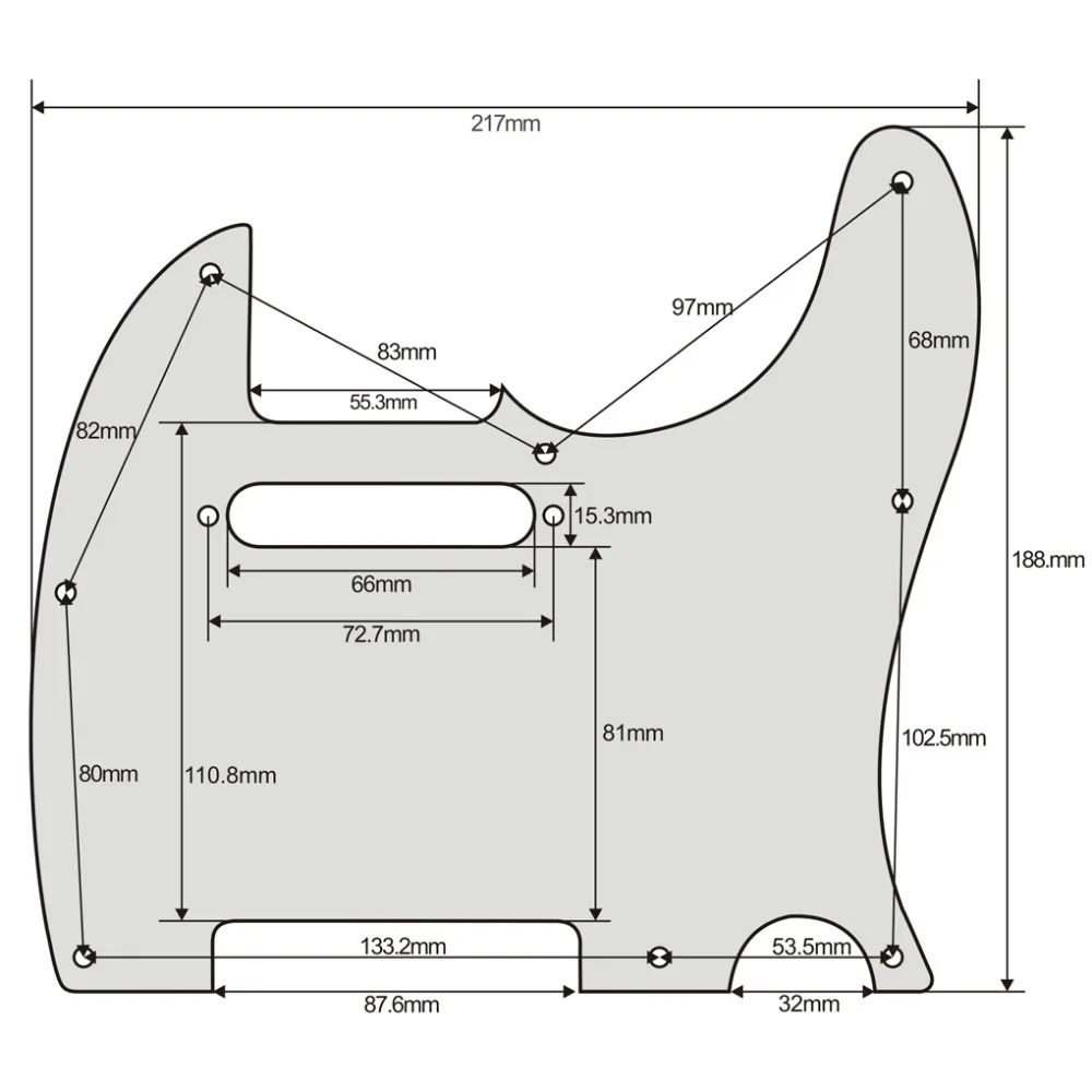 New Telecaster Guitar Pickguard hand made Cocobolo wood Tele guitar parts #4899