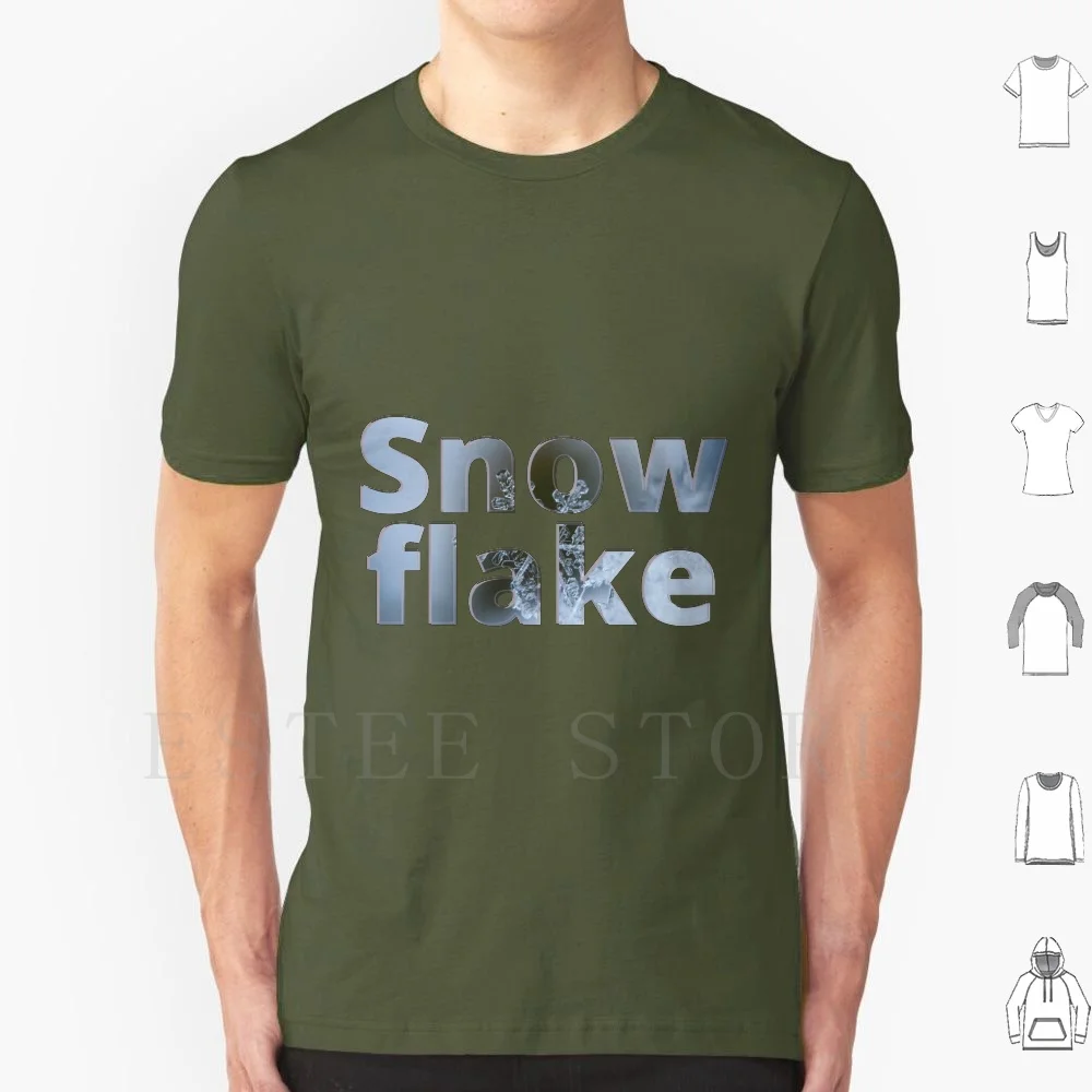 Snow Flake Snowflake T Shirt DIY Big Size 100% Cotton Snow Flake Snowflake Snowbird