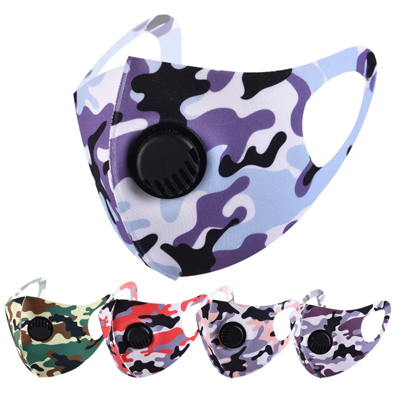 

10Pcs Face Mask Breathable Masks With Breathing Valve PM2.5 Filter Can Be Washed Mouth Cap Reusable Mouth Masks Mascarillas