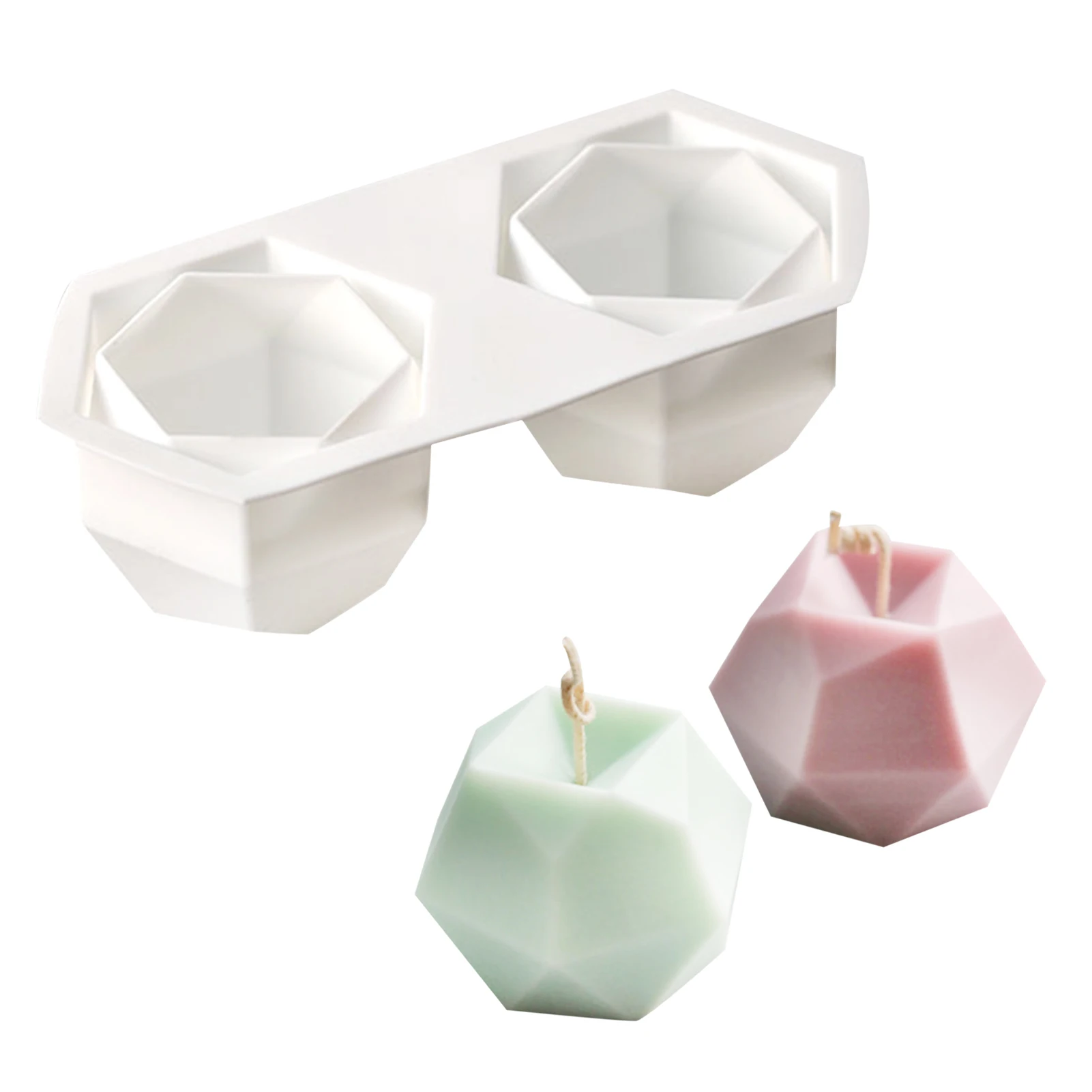 3D Silicone Candle Mould Aromatherapy Candle Mould DIY Handmade Candle Resin Mold Candle Making Supplies