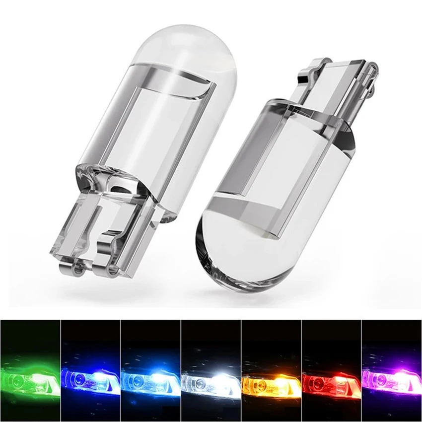 2 pz/lotto lampadine a LED, lampadine a LED T10, lampadine di ricambio a LED per luci di posizione laterali della targa luce di lettura del cruscotto