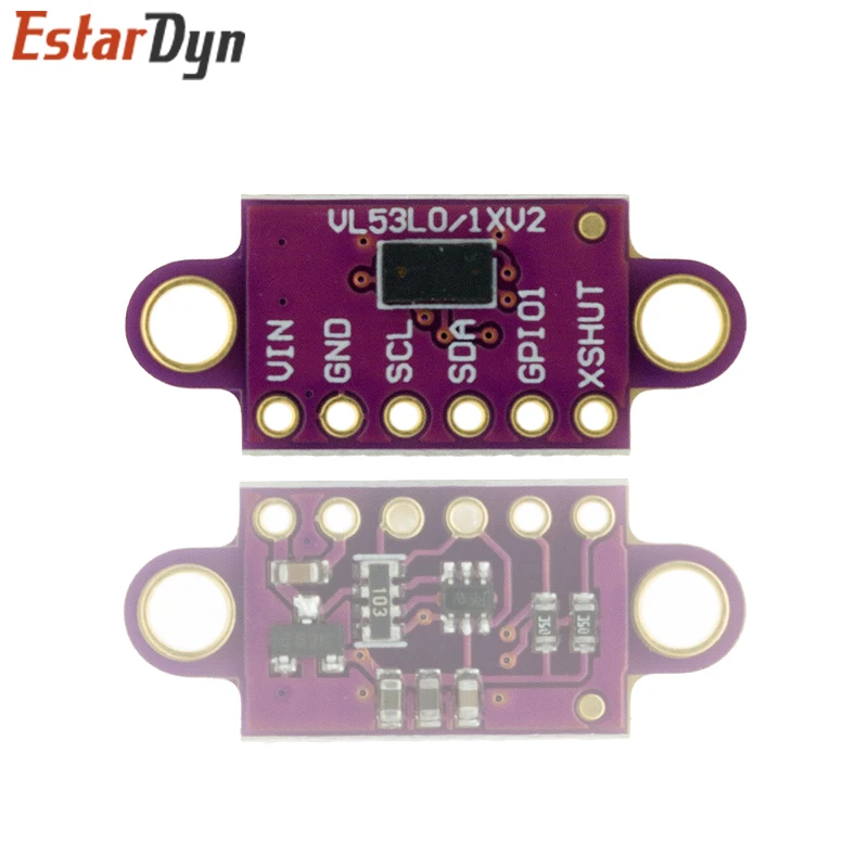 VL53L0X Time-of-Flight (ToF) Laser Ranging Sensor Breakout 940nm GY-VL53L0XV2 Laser Distance Module I2C IIC 25MM*10.7MM