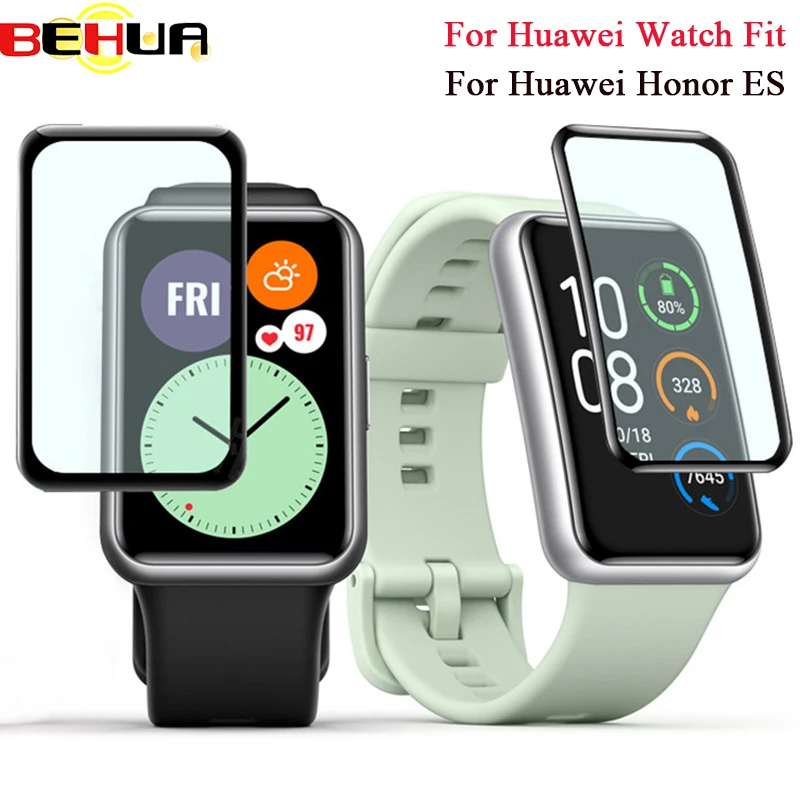 3D Melengkung Tepi HD Pelindung Layar Film untuk Huawei Menonton Fit /Honor Menonton ES Cakupan Penuh Jelas Penutup Antigores Film