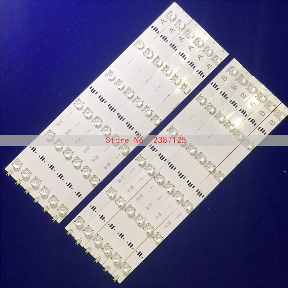 

1SET=12PCS (6A+6B) LED Backlight Strip SVV490A16 6LED REV04 OK Lens_141203 A/B TYPE