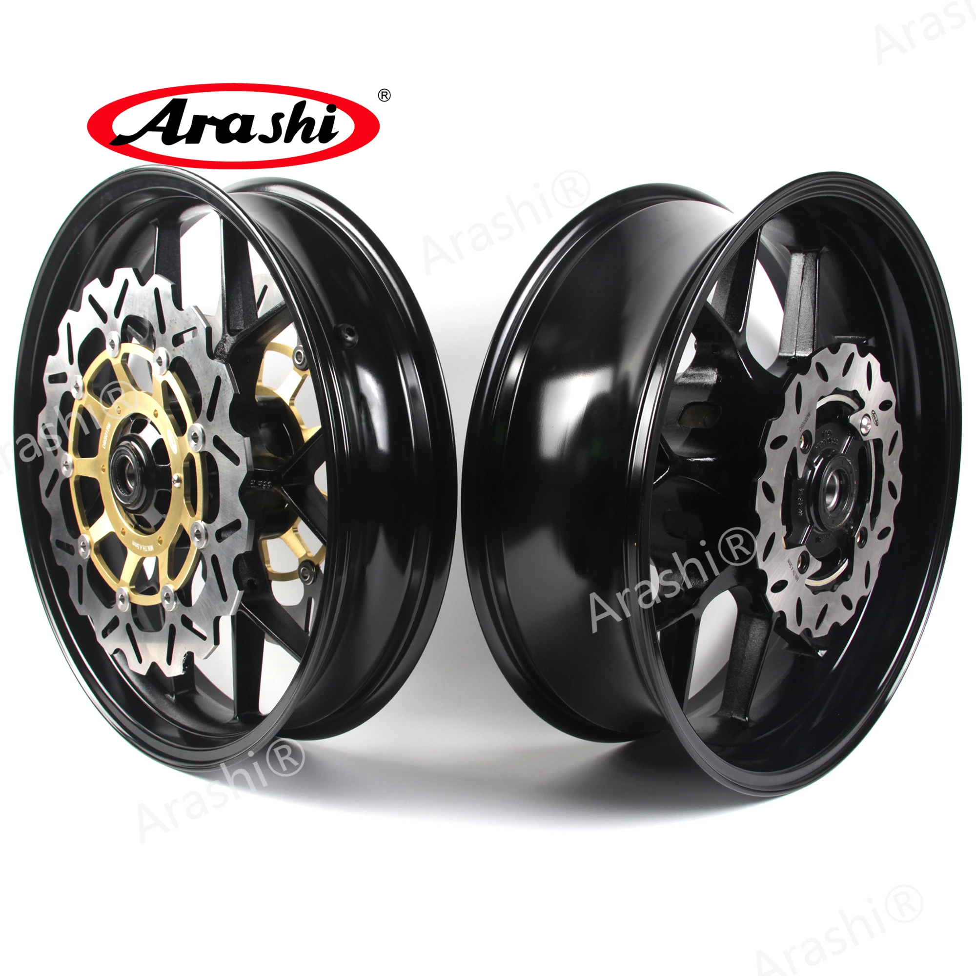 

ARASHI For HONDA CBR600RR 2007 - 2017 Motorcycle Front Rear Wheel Rim Hub Brake Discs Rotors CBR600 2008 2009 2010 2011 2012