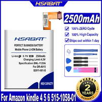 HSABAT 2500mAh S2011-001-S Battery for amazon kindle 4 5 6 515-1058-01 MC-265360 D01100 S2011-001-S DR-A015 MC-265360