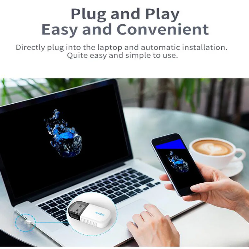 Không Dây Bluetooth 4.2 USB WIFI 5Ghz Băng Tần Kép 600Mbps Ethernet USB Lan Wifi Dongle Wi-fi AC máy Tính Mạng