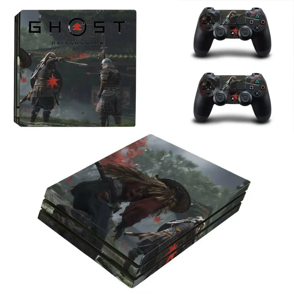 Ghost of Tsushima PS4 Pro Skin Stickers Decal for Sony PlayStation 4 Console and Controllers PS4 Pro Skin Sticker