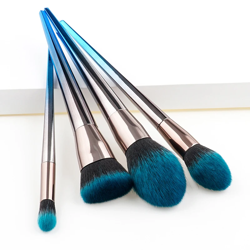 4/7pcs Soft Hair Makeup Brushes Set Diamond Make Up Brush Tools Foundation Powder Eyeshadow Eyebrow Blending Cosmetic Brush Set