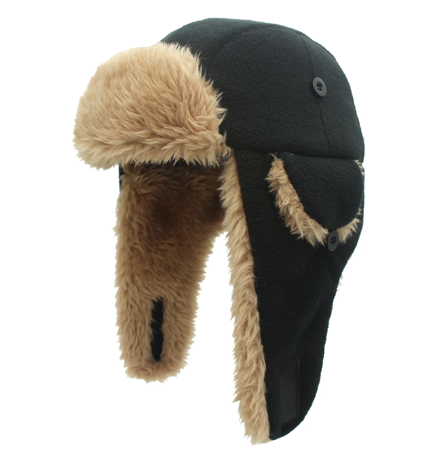 Connectyle Toddler Boys Kids Fleece Trapper Sherpa Lined Windproof Winter Russian Hat with Large Flaps Warm Ski Hat