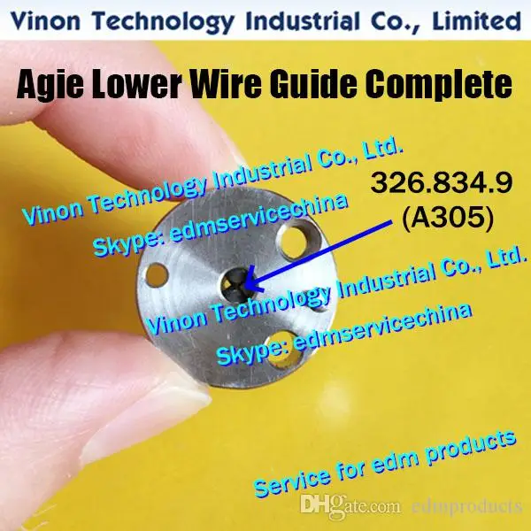 418.004.8 Agie Lower Diamond Wire Guide Complete Set With wire guide 326.834.9 (A305). Guide lower complete 418.004, 590418004