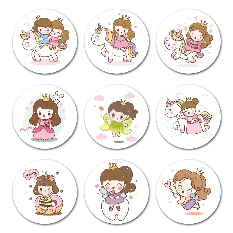 Leuke Cartoon Sticker Zoo Kinderen Ronde Label Klassieke Speelgoed Gift Bag Sticker Envelop Sticker Diy Partij Decoratie Sticker