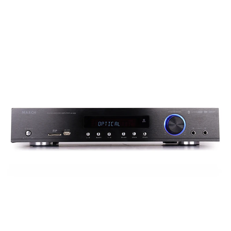 800W 220V DTS Dolby HD decodifica 5.1 amplificatore Bluetooth amplificatore AV-638 casa amplificatore digitale professionale ad alta potenza