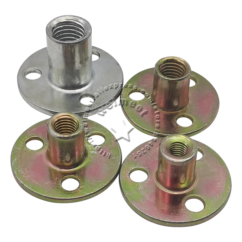 

M6/M8/M10/M12mm Thread Hole Iron Rigid Flange Coupling Motor Guide Shaft Coupler Motor Connector