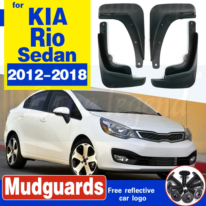 

4 шт. автомобильные брызговики для KIA Rio Sedan 2012-2018 брызговики брызговики передние и задние брызговики крылья автоаксессуары