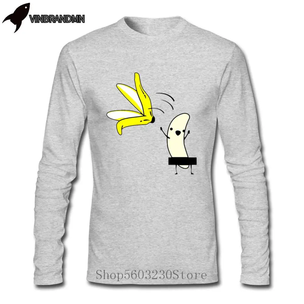 2020 Naked Banana Striptease T Shirt Parody T Shirt Spring Autumn For Men Leisure Awesome Men's T-Shirt O-Neck Unisex Tshirt Men