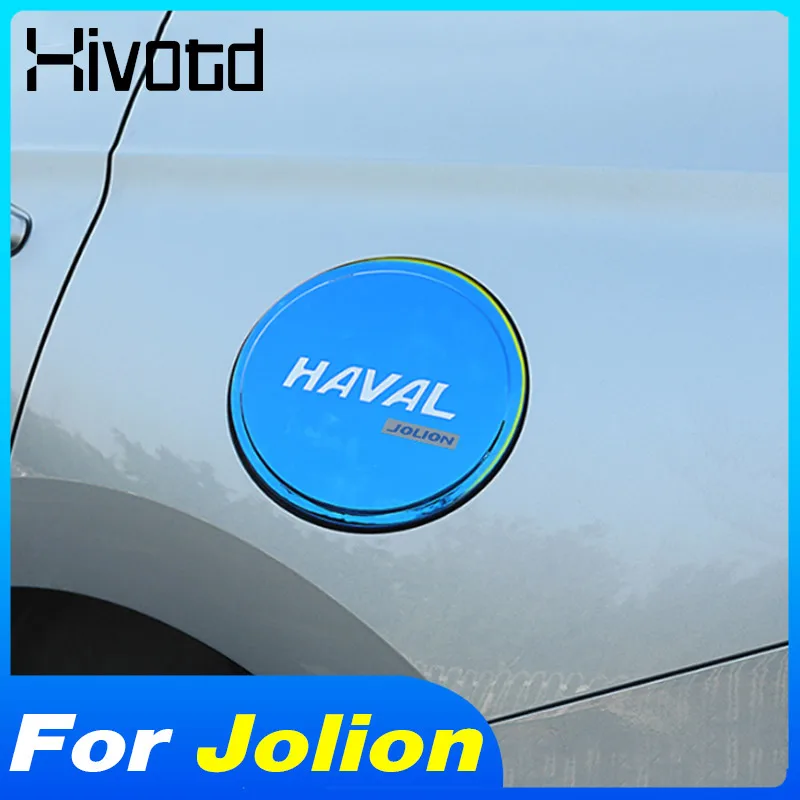 Stainless Steel Fuel Tank Cap Cover For Haval Jolion 2023 Car Gas Cap Covers Trim Sticker Exterior Accessories Auto Styling