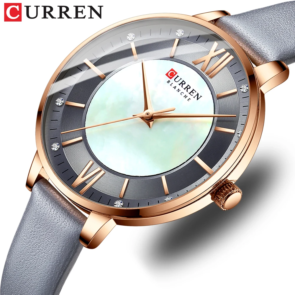 Istro REN-Montres à quartz de luxe pour femmes, montres-bracelets pour femmes, horloge élégante pour dames, cuir classique, nouveau