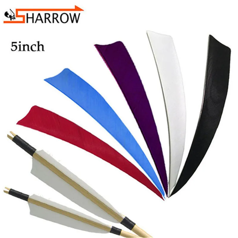 100pcs Shooting Training Arrow Feathers 5