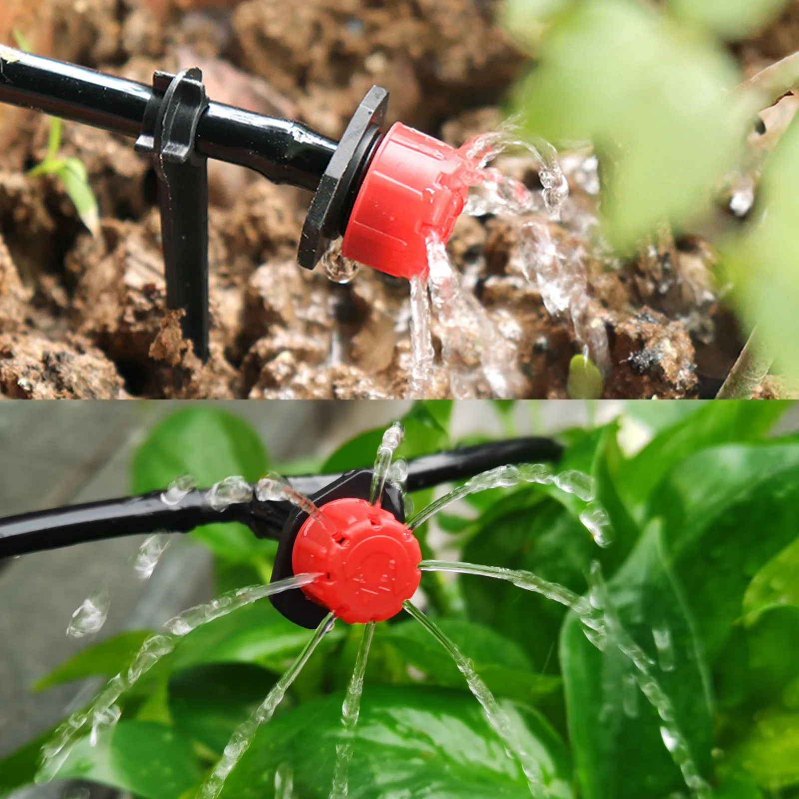 DIY Drip Irrigation System Automatic Micro Drip Watering Kits Including 30m Hose 30pcs Adjustable Dripper 20pcs Sprayer