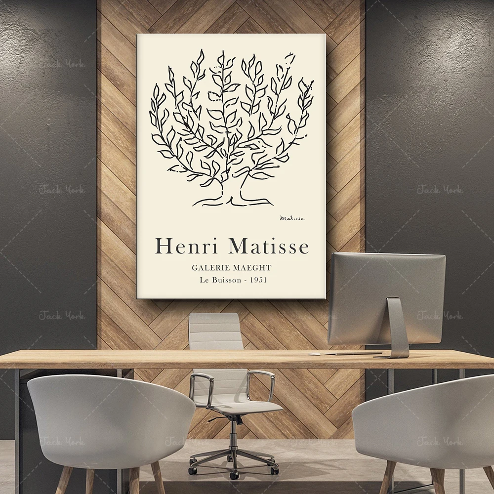 Henri Matisse Le Buisson Poster, Matisse Art Print, Matisse the cut outs, Le Buisson, Matisse art Poster, Henri Matisse Exhibiti