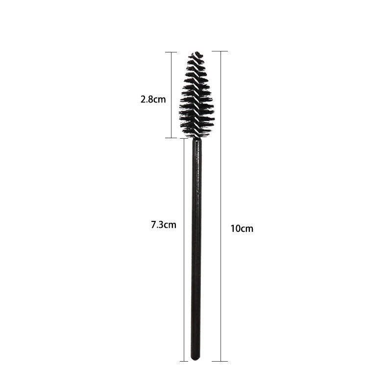 50 stücke Wimpern Augenbraue Pinsel Wasser Tropfen Form Nylon Wimpern Verlängerung Applikator Wimpern Make-Up Pinsel Schönheit Werkzeuge Mascara Zauberstab