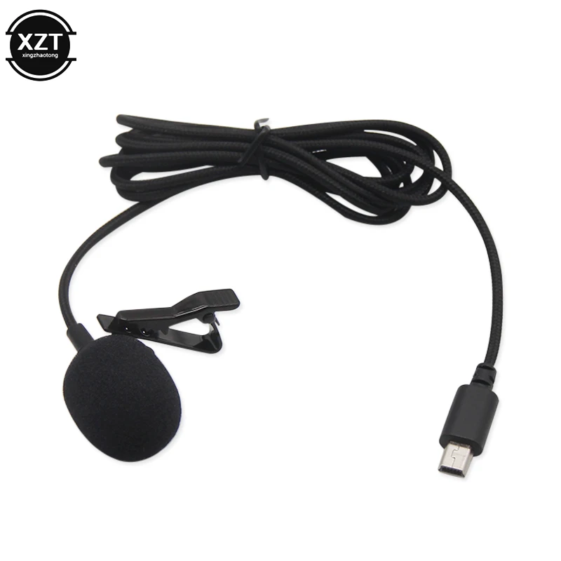 Camera Mini USB Microphone Lapel DV Lavalier Mic Portable External Stereo Microphones for Gopro Hero 3 3+ 4 Action Camera