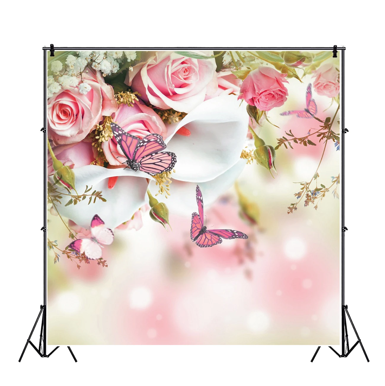 Laeacco Mùa Hè Xanh Nhiệt Đới Lòng Bàn Tay Cây Lá Sàn Gỗ Cho Bé Con Photozone Đảng Chân Dung Ảnh Nền Ảnh Phông Nền