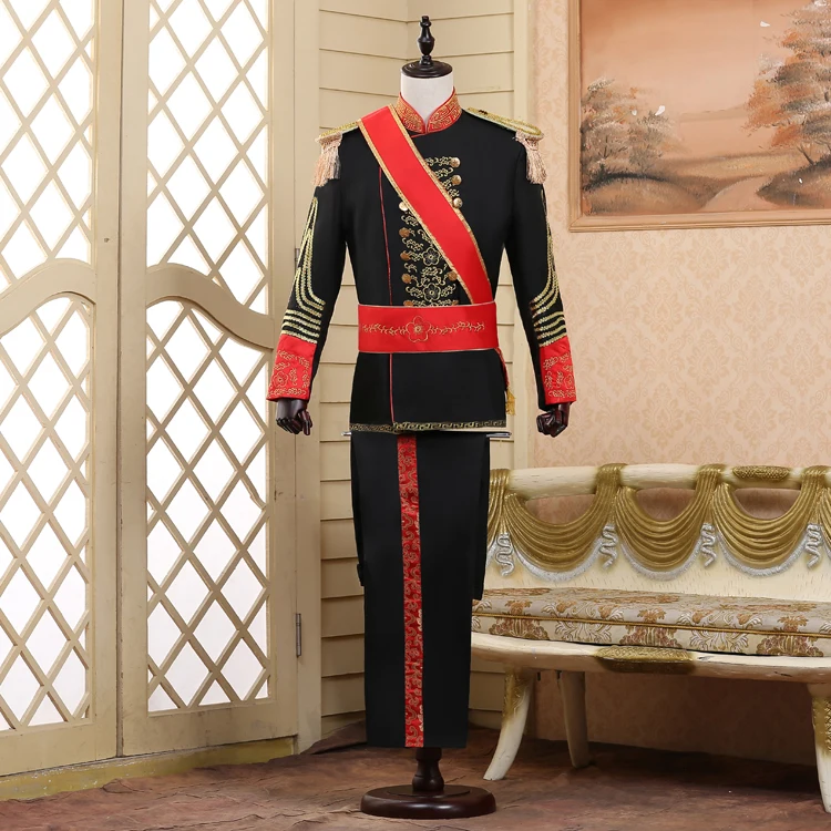 Medievale Halloween British Royal Guard Costume uniforme da guardia della regina Prince William Royal Guards Soldiers European Prince Suit