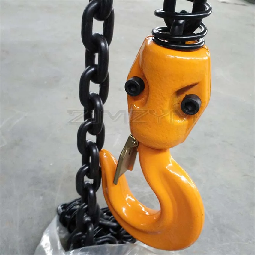 Industrial Lifting Hoist Portable Fixed Chain Crane Electric Chain Hoist Crane 1T 4M Single Chain Lifting Ring Chain Hoist 1.5kw