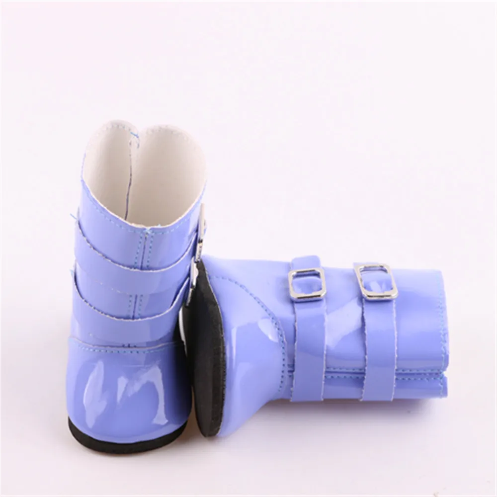 Botas de lluvia de goma para muñeca Reborn, botas simples de 7Cm para muñeca americana de 18 pulgadas y 43Cm, regalo de cumpleaños para niños,