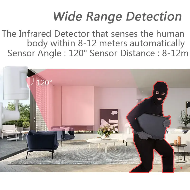 433Mhz Wireless PIR Motion Sensor Infrared Detector For Home Alarm System Intelligent Smart Home Pet Immunity With Battery