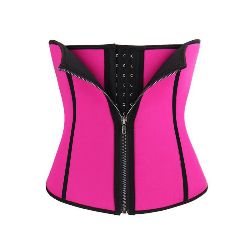 

Neoprene Waist Trainer Corset Zip Up Hooks Eyes Bustier Underbust Corselet Gym Sports Gorset Waist Slimming Cincher Belt Korsett