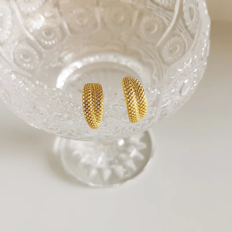 925 Sterling Silver Creative Snakeskin Pattern Stud Earrings Women Trendy Personality Party Jewelry Accessories Girlfriend Gifts