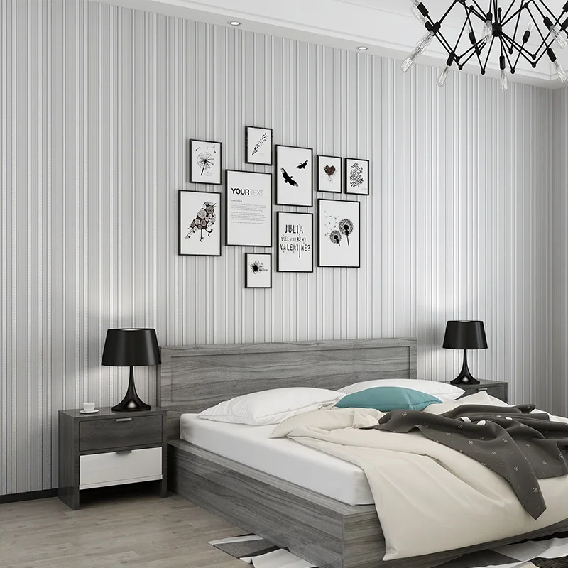 

De Papel Pared Modern Home Improvement Vertical Stripes Wallpaper Line Simple Vision Extend Strip Wall Paper For Bedroom Walls